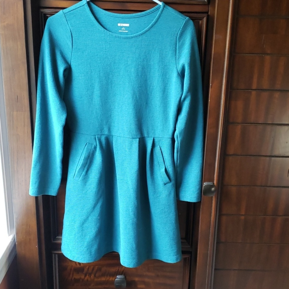Gymboree teal dress with pockets